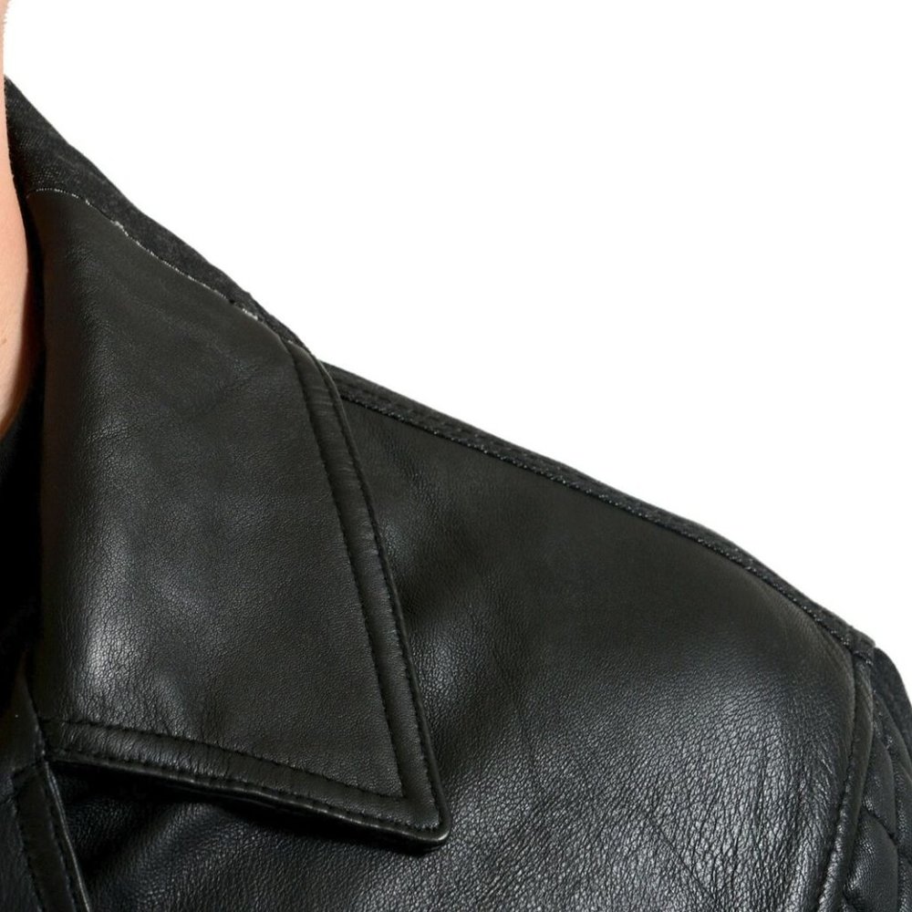 Versace Versus Men's Leather Zip Up Jacket - Picture 4 of 7